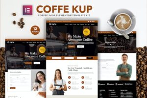 CoffeeKup ? Cafe & Coffee Shop Elementor Template Kit
