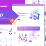Coinyx - Cryptocurrency Blockchain & Bitcoin Elementor Template Kit