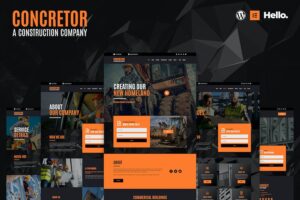Concretor - Real Estate Construction Elementor Template Kit