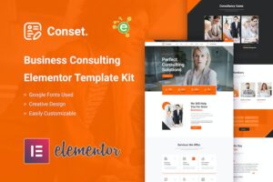 Conset ? Business Consulting Elementor Template Kit