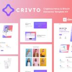 Crivto - Cryptocurrency & Bitcoin Elementor Template Kit