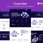 Cryptodax - Cryptocurrency & Blockchain Elementor Template Kit