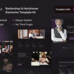 Cuthair - Barbershop & Hairdresser Elementor Pro Template Kit