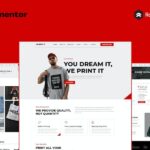 D-Shirt - T Shirt Design & Printing Elementor Pro Full Site Template Kit