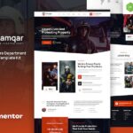 Damqar ? Firefighter & Fire Department Elementor Template Kit