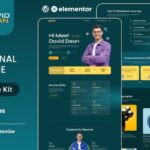DavidDean – Personal Portfolio & Resume Elementor Template Kit