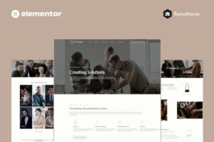 D'Consult - Business Consulting Elementor Pro Full Site Template Kit