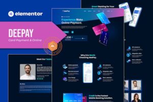 DeePay - Card Payment & Online Banking Elementor Template Kit
