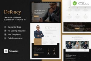 Defency ? Law Firm & Lawyer Elementor Template Kit