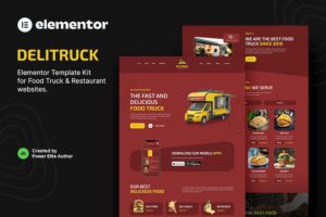Delitruck ? Food Truck & Restaurant Elementor Template Kit