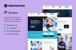 Denteur ? Dentist & Dental Clinic Elementor Template Kit
