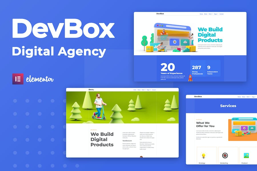 DevBox ? Creative Digital Agency Elementor Template Kit