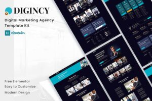 Digincy - Digital Marketing Agency Elementor Template Kit