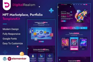 Digital Realism | NFT Elementor Template Kit
