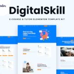 DigitalSkill - E-course & Online Tutorials Elementor Pro Template Kit