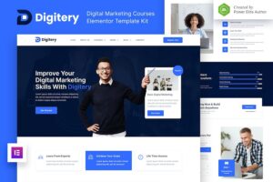 Digitery ? Digital Marketing Courses Elementor Template Kit