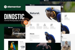 Dinostic - Animal Photography & Portfolio Elementor Template Kit