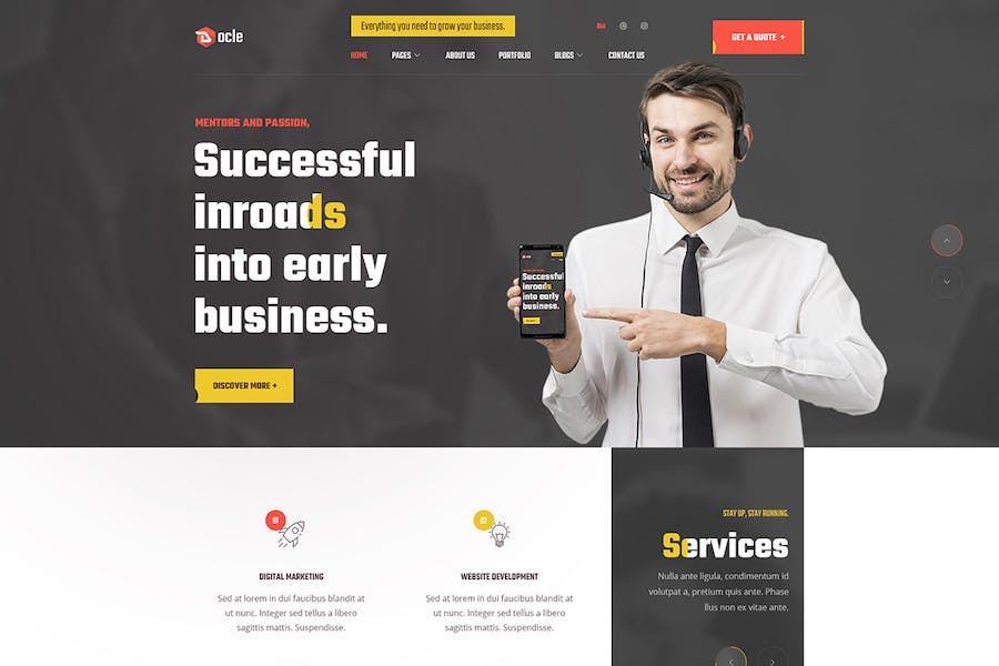 Docle ? Digital Agency Services Template Kit