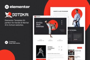 Dotokai ? Karate & Martial Arts School Elementor Template Kit