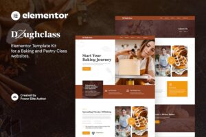 Doughclass ? Baking & Pastry Class Elementor Template Kit
