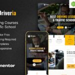 Driveria ? Driving Course & Traffic School Elementor Template Kit