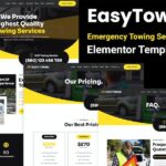 EasyTowing - Emergency Towing Service Elementor Template Kit