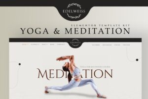 Edelweiss - Yoga & Meditation Elementor Pro Template Kit