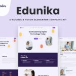 Edunika - Online Education Elementor Template Kit