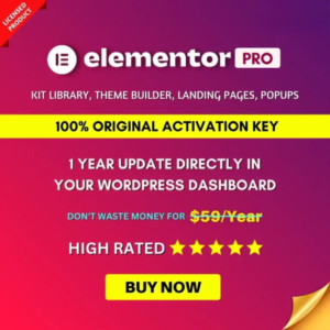 Elementor Pro Original License Key 2025