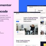 Encode ? Online Programming & Computer Science Course Elementor Template Kit