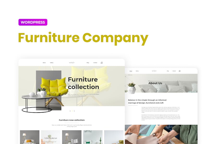 Enkel ? Furniture Company Template Kit