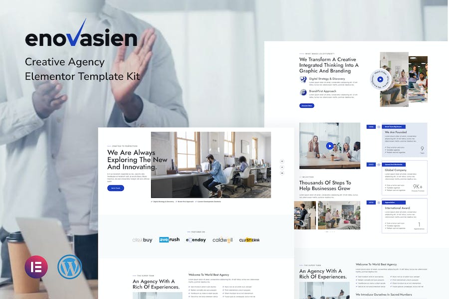 Enovasien - Creative Agency Elementor Template Kit