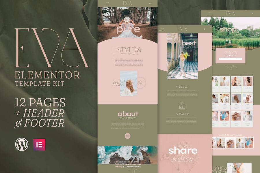 EVA - Fashion WooCommerce Elementor Template Kit