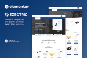 Ezectric ? Electrical Supply Store Elementor Template Kit