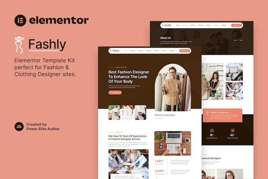 Fashly ? Fashion & Clothing Designer Elementor Template Kit