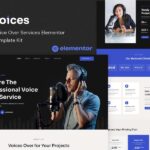 Foices - Voice Over Services Elementor Template Kit