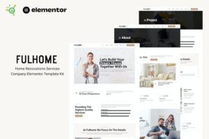 Fulhome - Home Renovations & Repair Company Elementor Pro Template Kit
