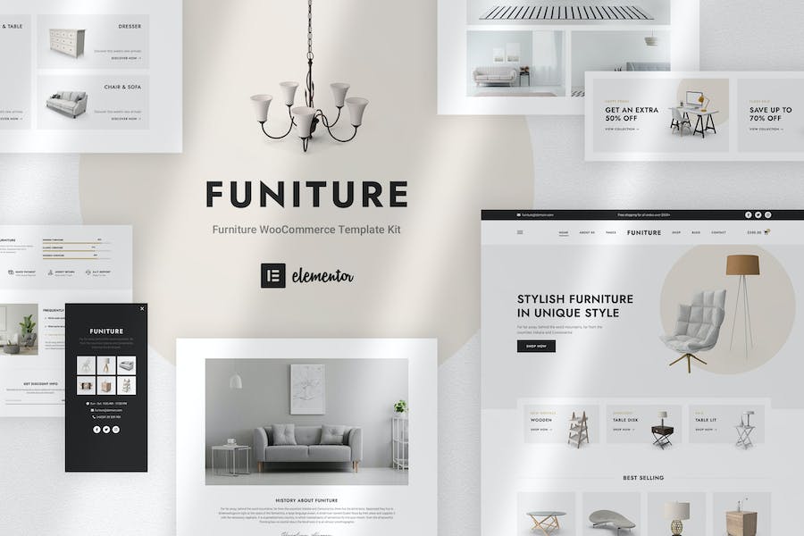 Funiture - Furniture Shop Elementor Template Kit
