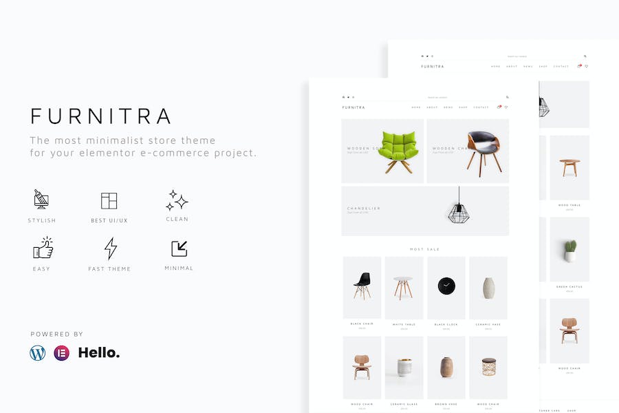 Furnitra - Modern eCommerce Elementor Template Kit