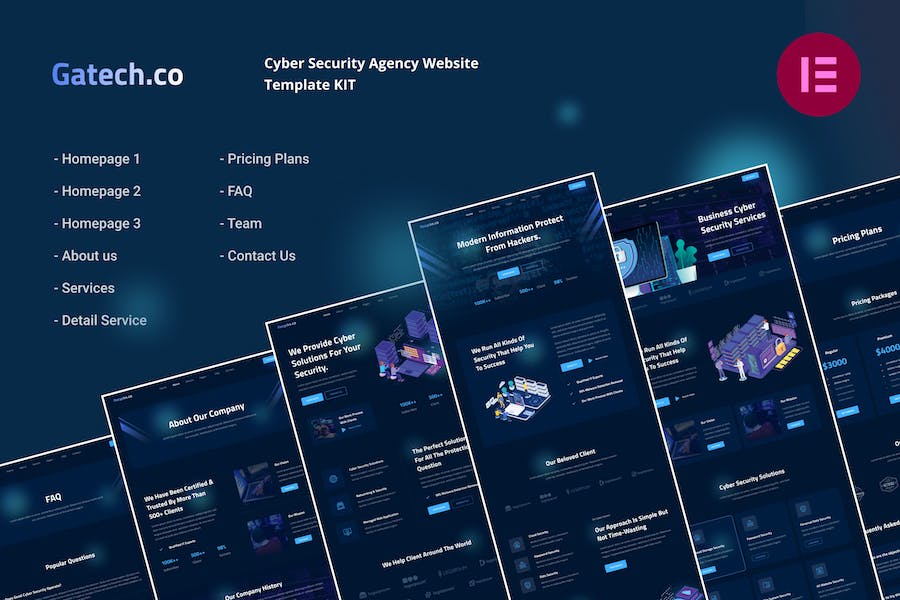 Gatech | Cyber Security & IT Management Elementor Template Kit