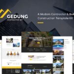 Gedung- Contractor & Building Construction Elementor Template Kit