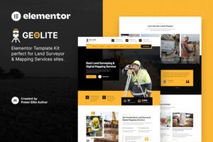 Geolite ? Land Surveying & Digital Mapping Elementor Template Kit