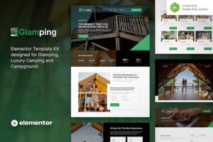 Glamping ? Luxury Camping & Campground Elementor Template Kit