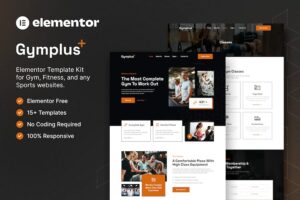 Gymplus - Gym & Fitness Elementor Template Kit
