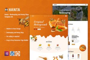 Hanta - Beekeeping & Honey Shop Elementor Template Kit