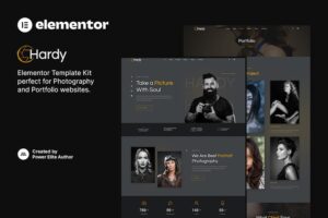 Hardy ? Photography & Portfolio Elementor Template Kit