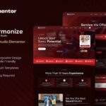 Harmonize - Recording Studio Elementor Template Kit