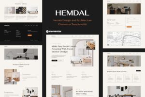 Hemdal - Interior Design & Architecture Elementor Template Kit
