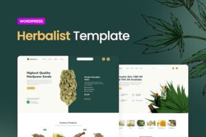Herbalist ? Medical Marijuana Store Elementor Template Kit