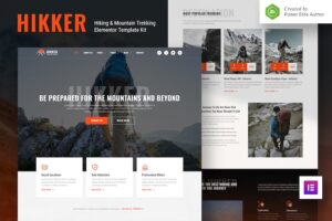 Hikker ? Hiking & Mountain Trekking Elementor Template Kit